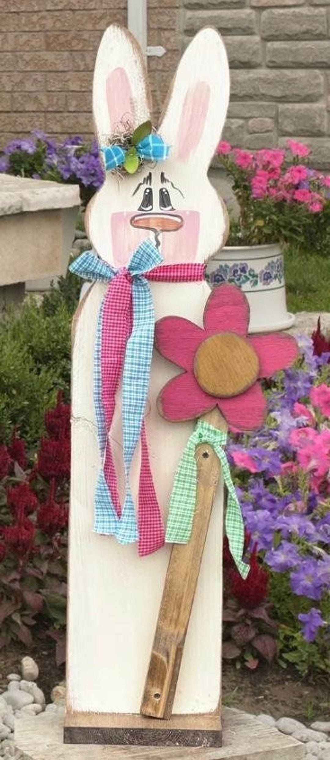 E-PATTERN Springtime Bunny Porch Stander Wood Craft DIY Pattern - Etsy