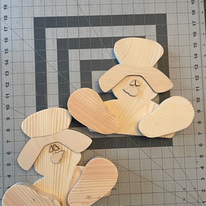 2-set/ DIY Snowman “Sittin’ Simon”- Unfinished Wood Craft Kit