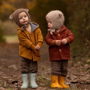 Wool jacket, coat &quot;Jona&quot;, kids, toddler, baby, virgin wool, Design choice