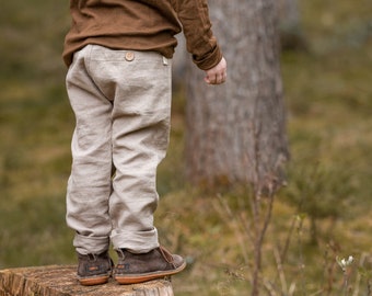 Linen pants "Jim", color of choice, kids, baby