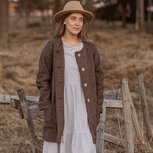 Wool coat for women, wool jacket, pure wool, natural wool coat, ladies