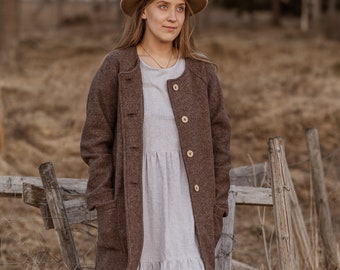 Wool coat for women, wool jacket, pure wool, natural wool coat, ladies