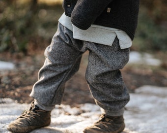 Pantalon tweed Henry, laine tweed, bloomer bébé, enfant