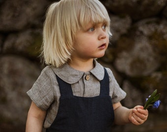 Linen shirt Kasper, pure European linen, kids linen shirt, toddler shirt, blouse