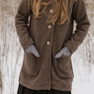 Woolen coat for women, woolen jacket, woolcoat image 5