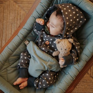 Bio Overall &quot;Lille Stjern&quot;, Bio Sweat, Gots, Geburtsgeschenk