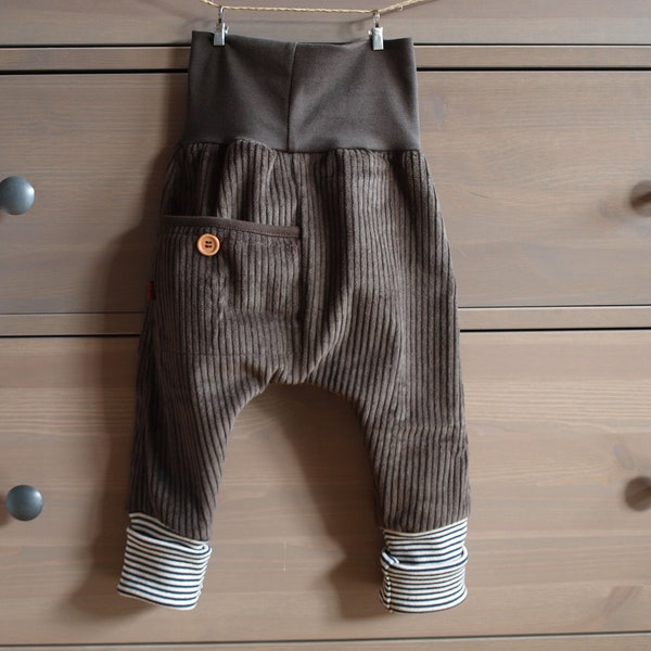 Corduroy trousers "Ole", baby, kids, harem pants