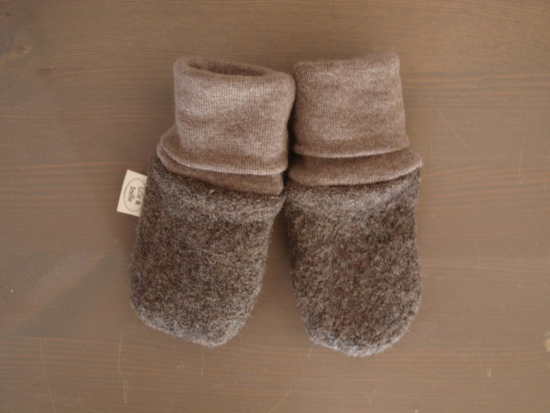 Wool mittens Baby, virgin wool, boiled wool, kids image 6