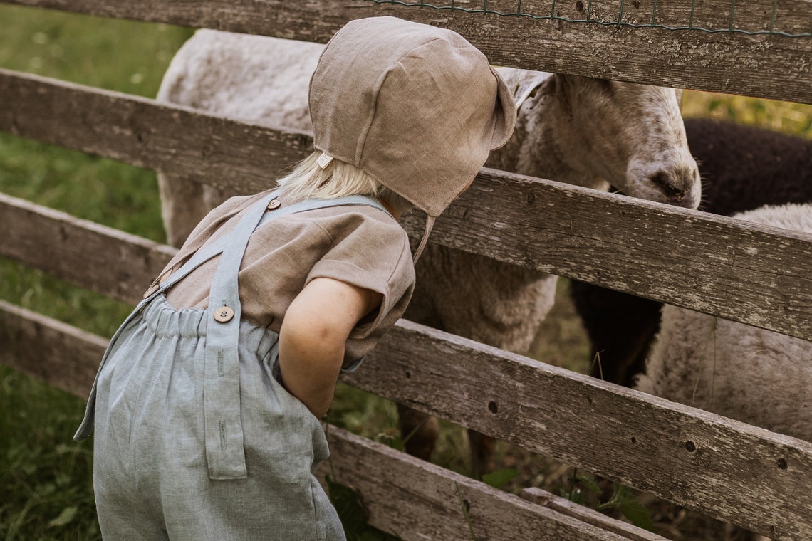 Linen Dungarees for Babys Kids Etsy