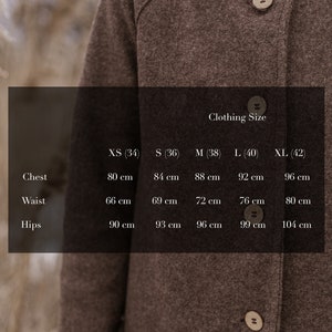 Woolen coat for women, woolen jacket, woolcoat image 8