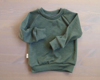 Merino wool Pullover "Lena", baby, kids, wool shirt