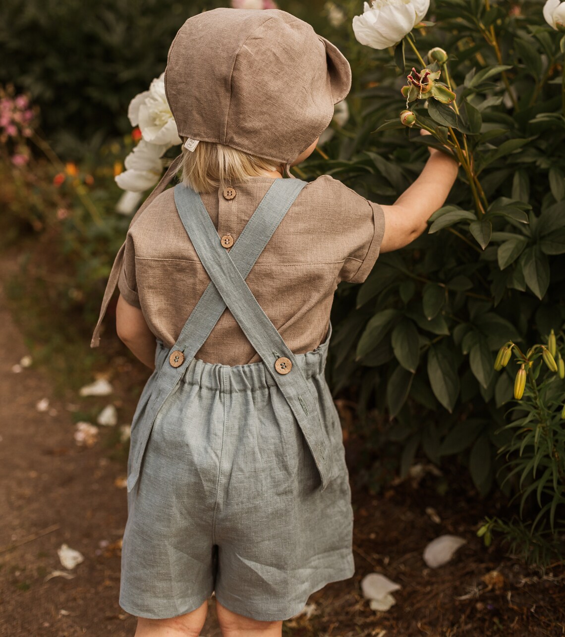 Linen Dungarees for Babys Kids Etsy