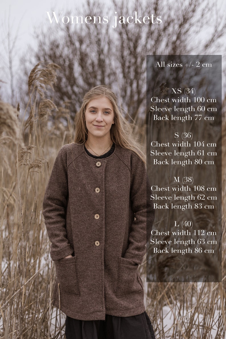 Woolen coat for women, woolen jacket, woolcoat image 7