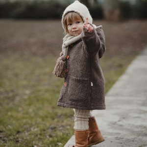 Woolen jacket, coat Jona, uni, new wool, virgin wool, Baby, kids image 6