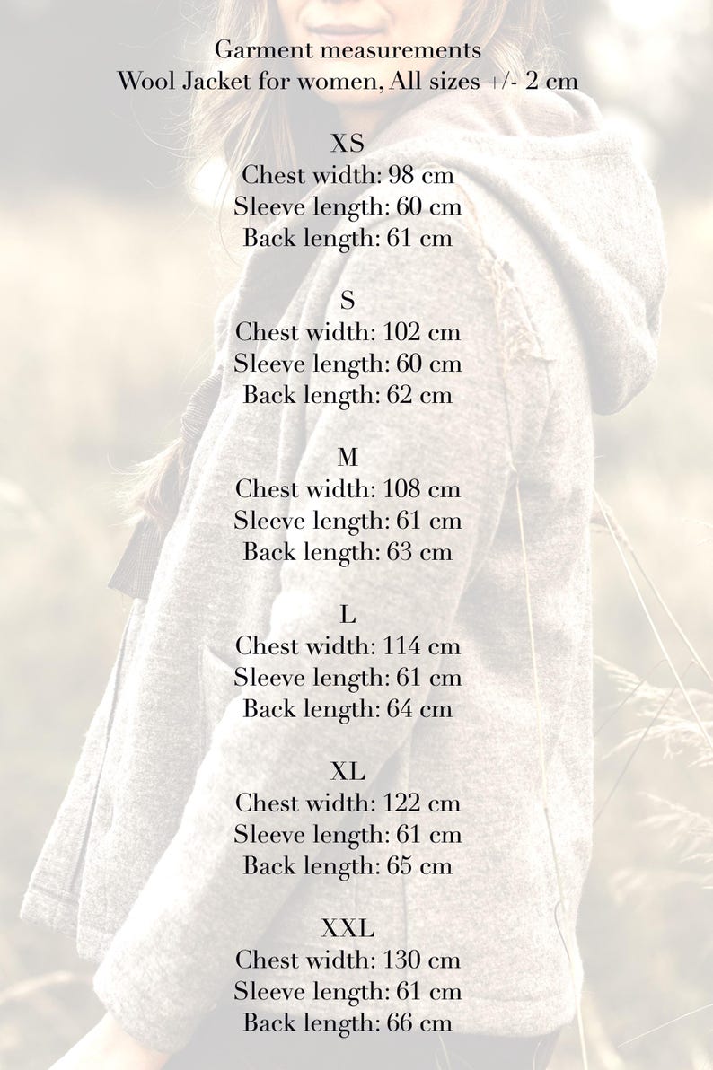 Wool jacket for women, hooded jacket woman, wool coat ladies image 8