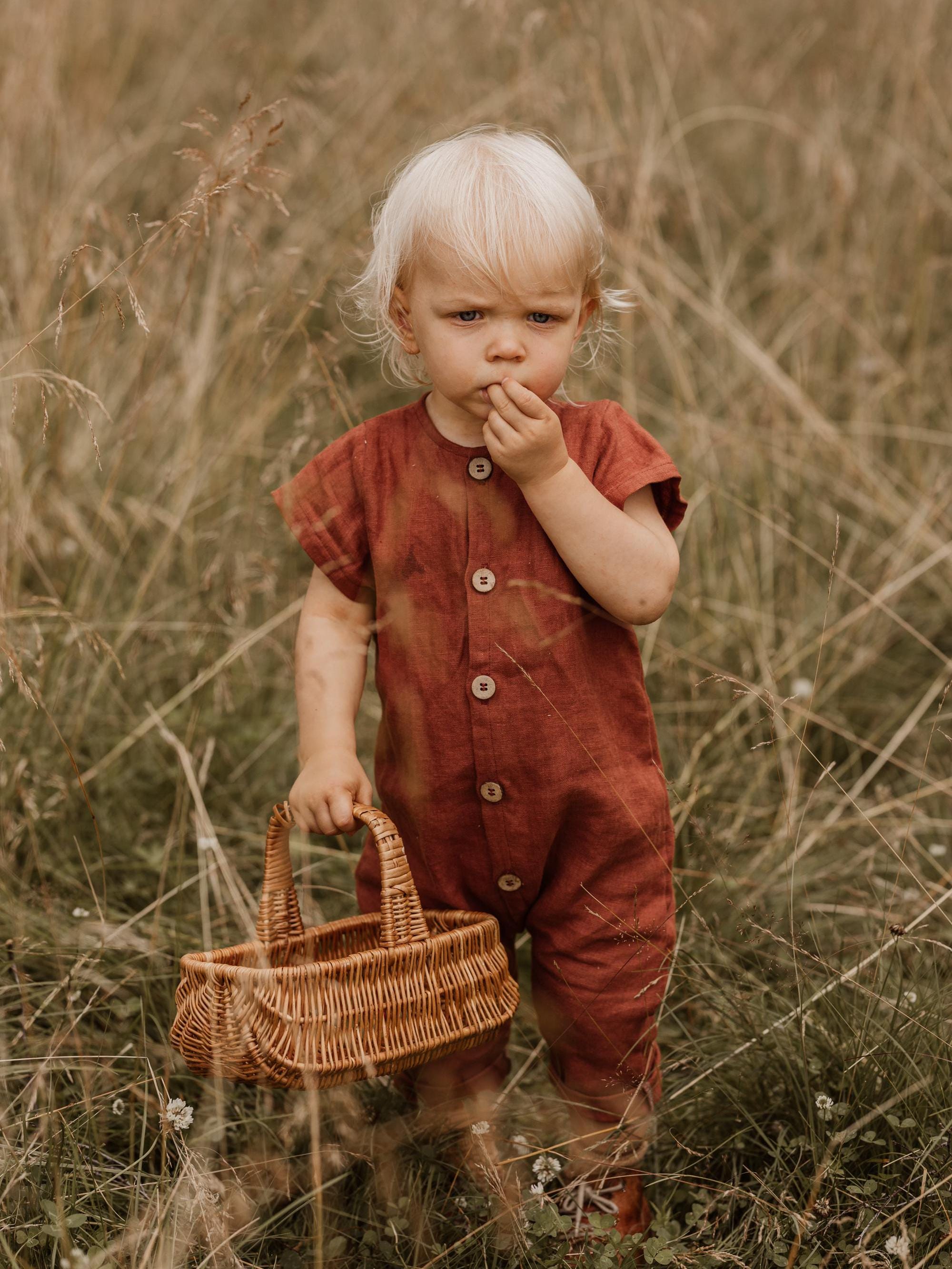 Linen romper Kaj, playsuit linen baby, toddler, jumpsuit Linen, linen Overall
