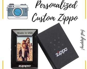 Custom Photo Zippo Lighter: Personalized Engraved Gift