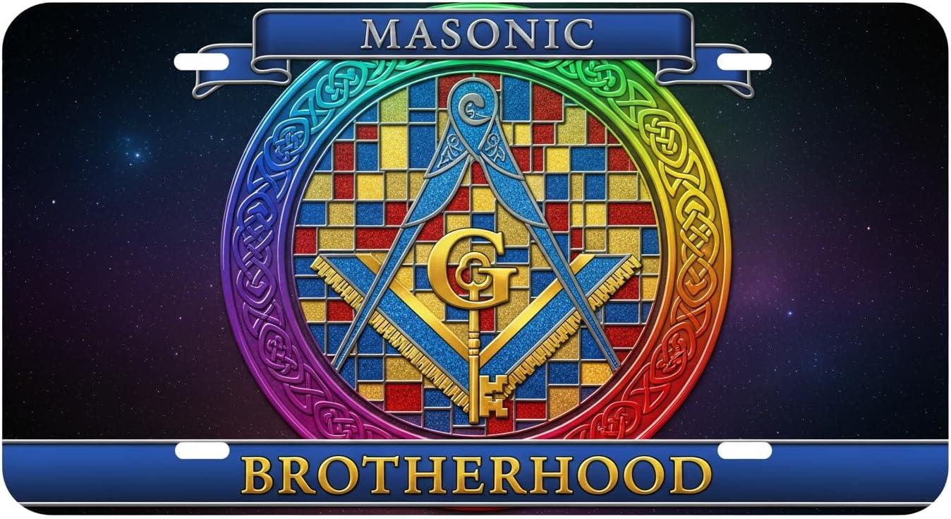 Freemason Grand Lodge License Plate Frame – Masonic Emblem Decorative ...
