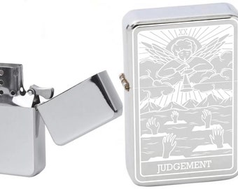 Custom Tarot Card -  Major Arcana The Judgement Available Laser Engraved Unique Collectible Gifts Infinity Chrome Windproof Lighters!