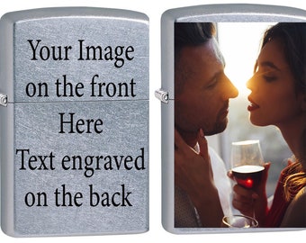 Custom Zippo Lighter: Personalized Photo & Engraved Text