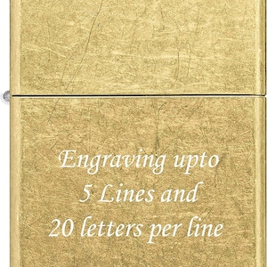 Custom Personalized Zippo Street Brass Windproof Lighter Free Engraving # 48267