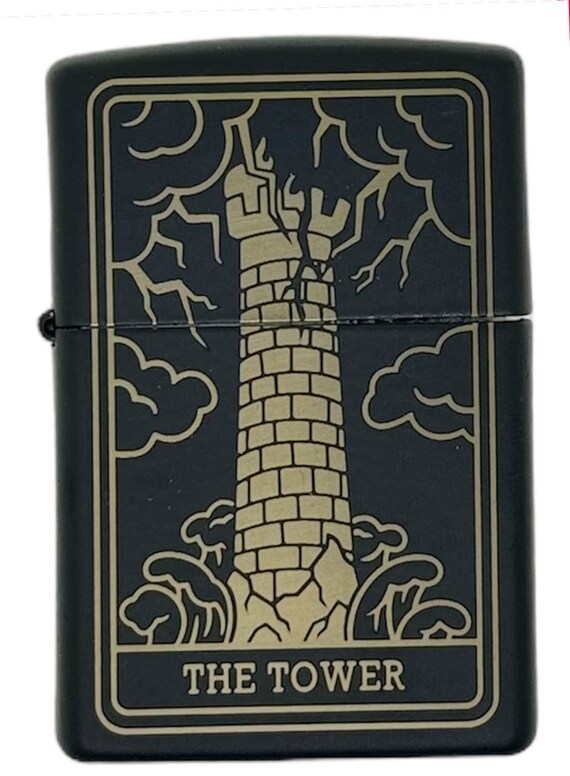 Personalized Tarot Card - the Tower Major Arcana Cards Laser