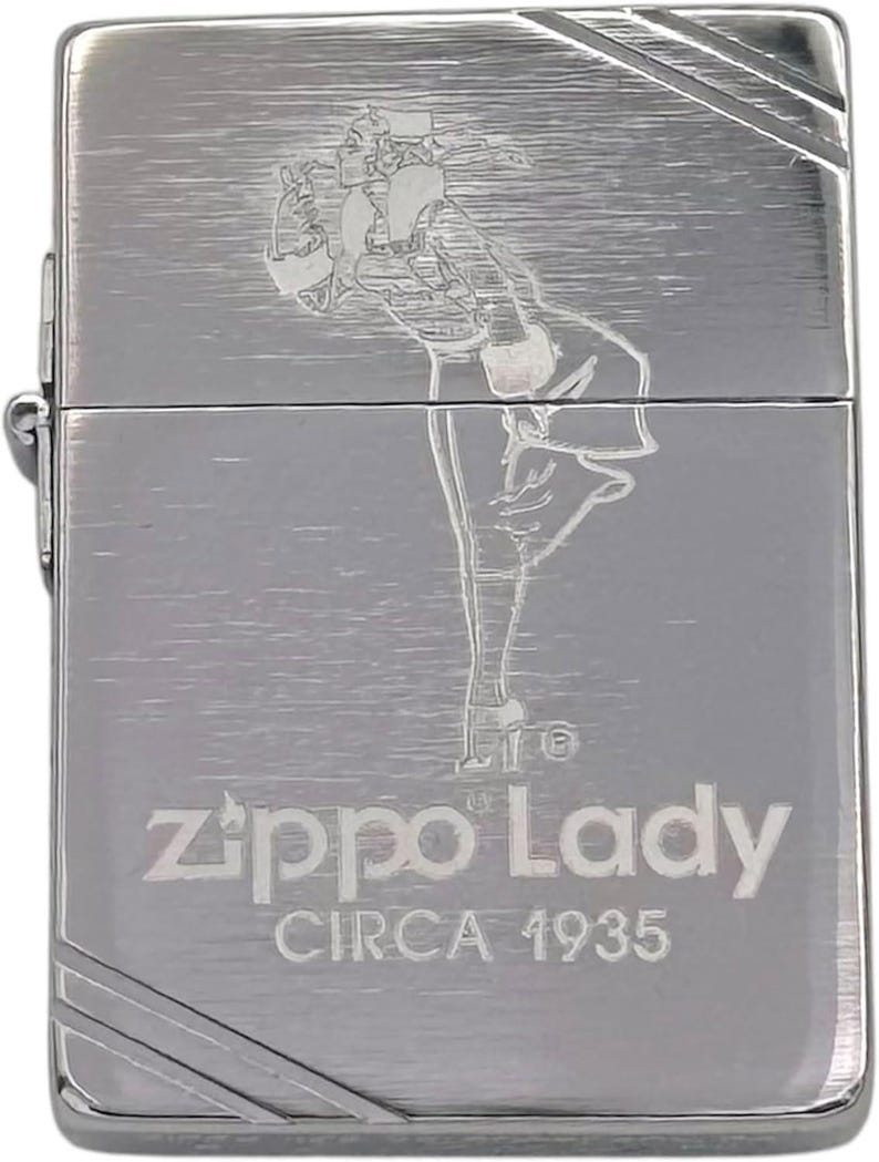 Custom Vintage-Inspired Zippo Lighter – Classic Windproof Design (Made in USA) SL Silver