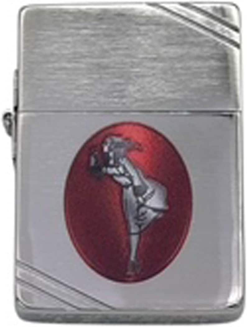 Custom Vintage-Inspired Zippo Lighter – Classic Windproof Design (Made in USA) Oval Silver