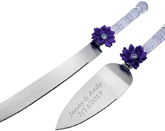 Gifts Infinity Personalized Wedding Knife and Server Set Free Engraving