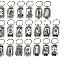 Laser Engraved Tarot Card Keychain: Major Arcana Collectible
