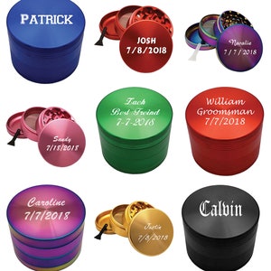 Gifts Infinity Personalized Herb, Spice Durable 62mm 2.5 Inches Grinder Free Engraving