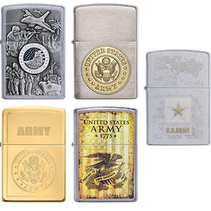Personalized Zippo Lighter US Army Windproof - Free Engraving