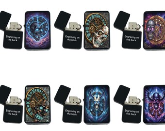Custom Skull Available Unique Collectible Gifts Infinity Black Matt Windproof Lighters! - Christmas, Halloween & Valentines Day Gift