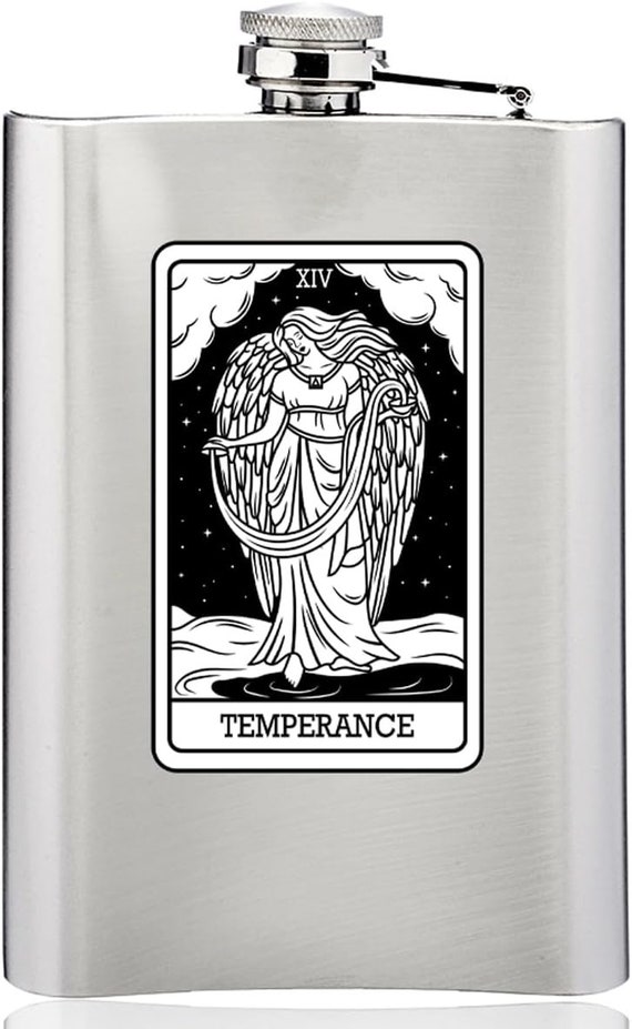 8oz - Judgement Tarot Card - SS Flask 8oz - Judgement Tarot Card - SS Flask