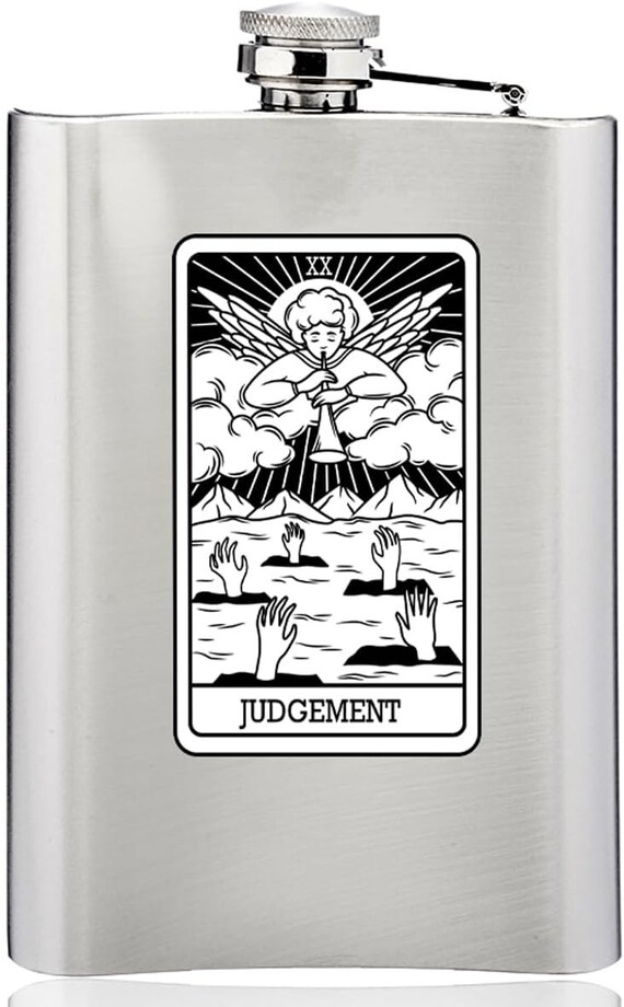 8oz - Judgement Tarot Card - SS Flask 8oz - Judgement Tarot Card - SS Flask