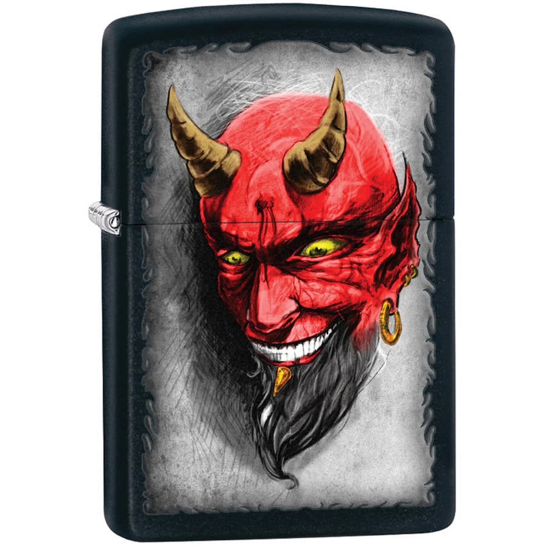 Devil Zippo - Etsy