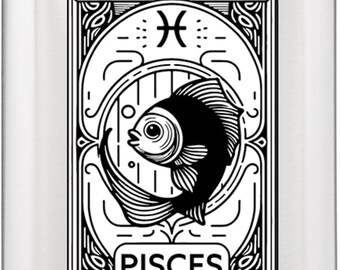 Gifts Infinity 8 Oz. Pisces Zodiac, Astrology, Horoscope Flask Groomsmen/Bridesmaid Gift!