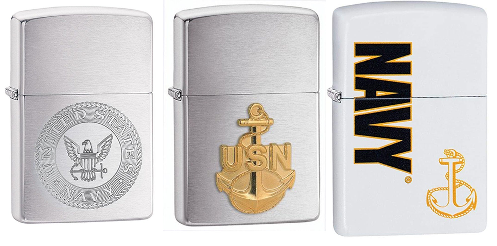 ZIPPO Lighter - WWII / Vintage US Navy Anchor
