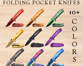 Personalized Engraved Pocket Knife: Stainless Steel Folding Knife