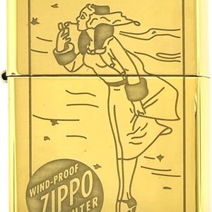 Custom Vintage-Inspired Zippo Lighter – Classic Windproof Design (Made in USA) HP Gold