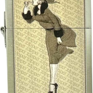 Custom Vintage-Inspired Zippo Lighter – Classic Windproof Design (Made in USA) Off White