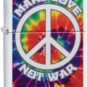 Personalized Zippo Make Love No war Windproof Lighter Free Engraving
