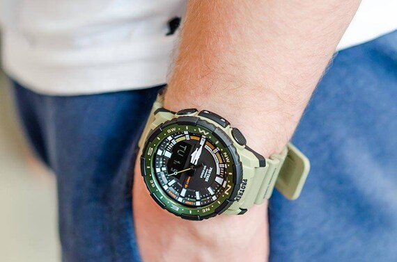 Casio Pro Trek PRT-B70-5ER Military Green Tactical Smart Diver | Etsy  Australia