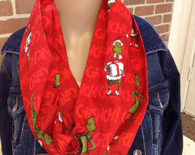 The Grinch Scarf/Christmas Scarf/Dr Suess Scarf/How the Grinch Etsy