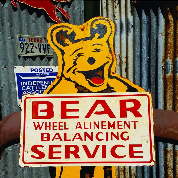 Bear Wheel Alignment Sign