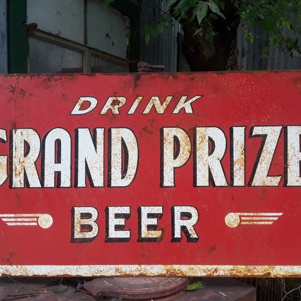 Antique Beer Signs Etsy