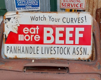 Eat More Beef Sign