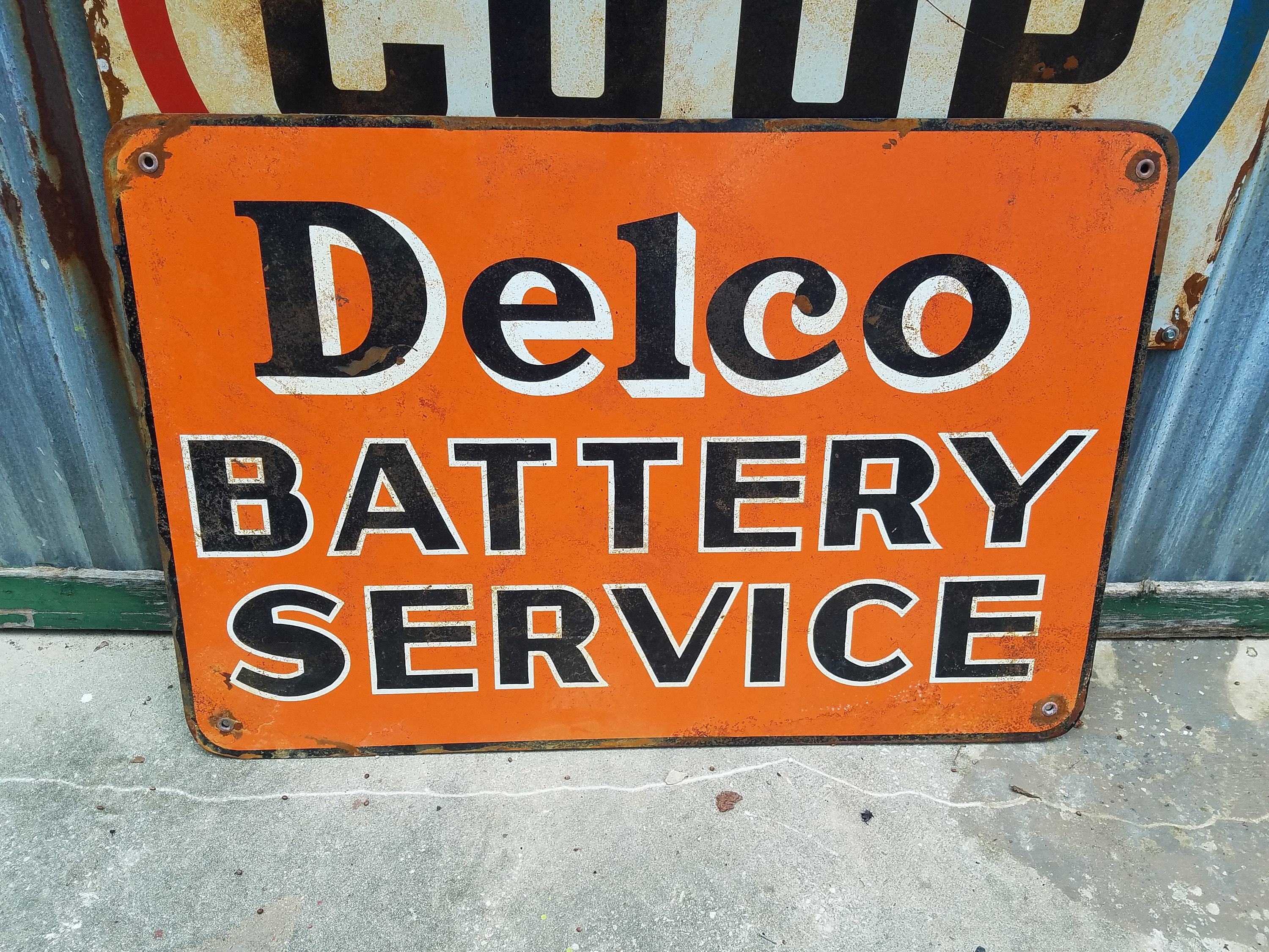AC Delco BATTERIES ACデルコ標識 看板 ガレージ アメリカン Delco Battery Service Sign - Etsy