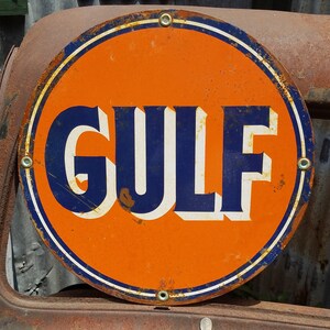 1950's Gulf Sign - Etsy