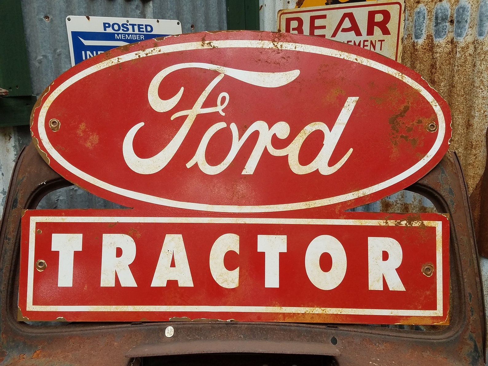 Ford Tractor Dealer's Sign Etsy